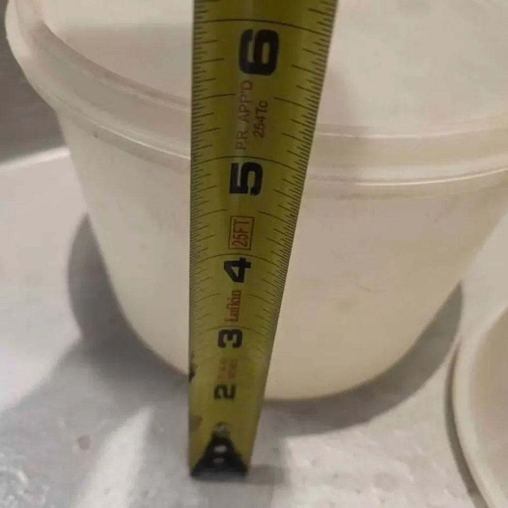 Vintage Tupperware Round Storage Containers Set of 2